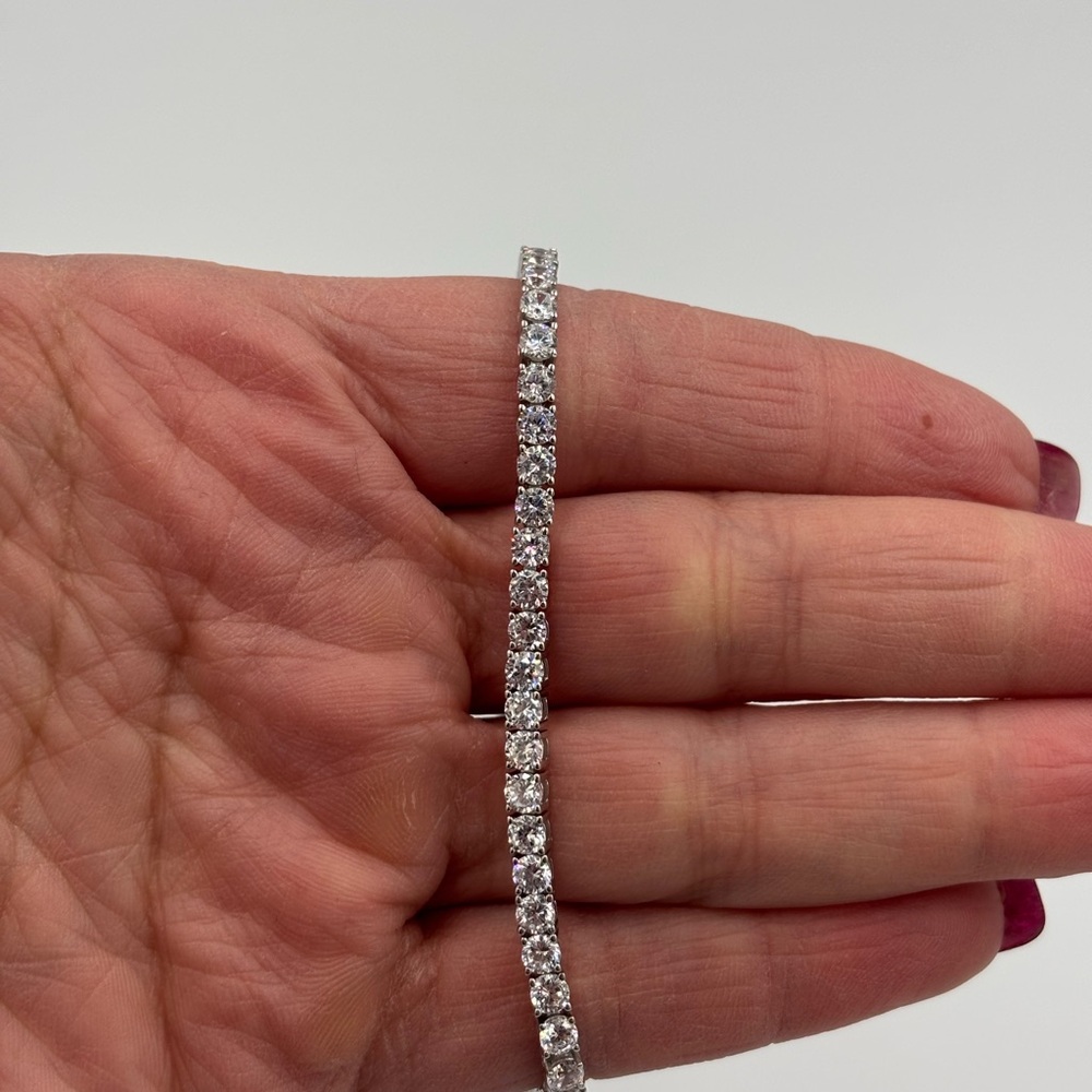 4ct CZ Sterling silver tennis bracelet